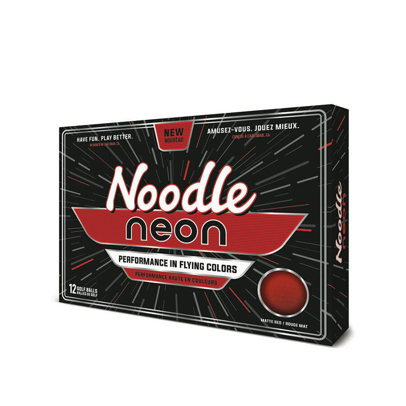 Noodle Neon Matte Golf Ball Golf Balls Taylormade Red  