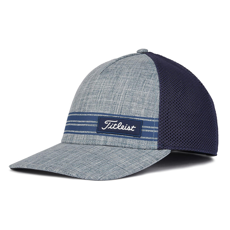 Titleist Surf Stripe Laguna Adjustable Hat Hat Titleist Grey/Navy/Light Blue OSFA 