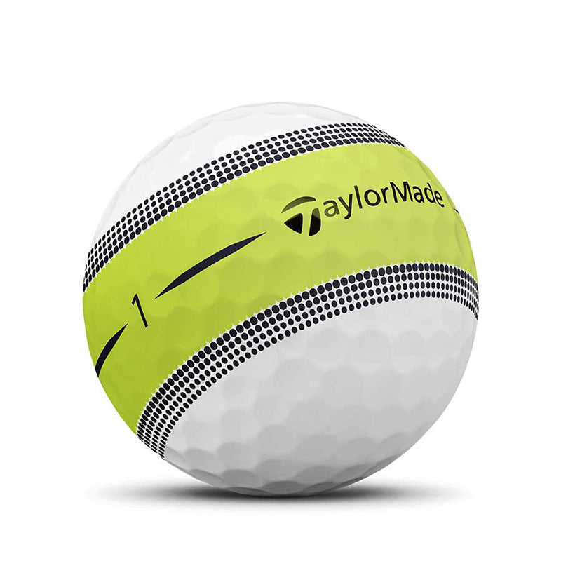 TaylorMade Tour Response Stripe Golf Ball Golf Balls Taylormade Lime  