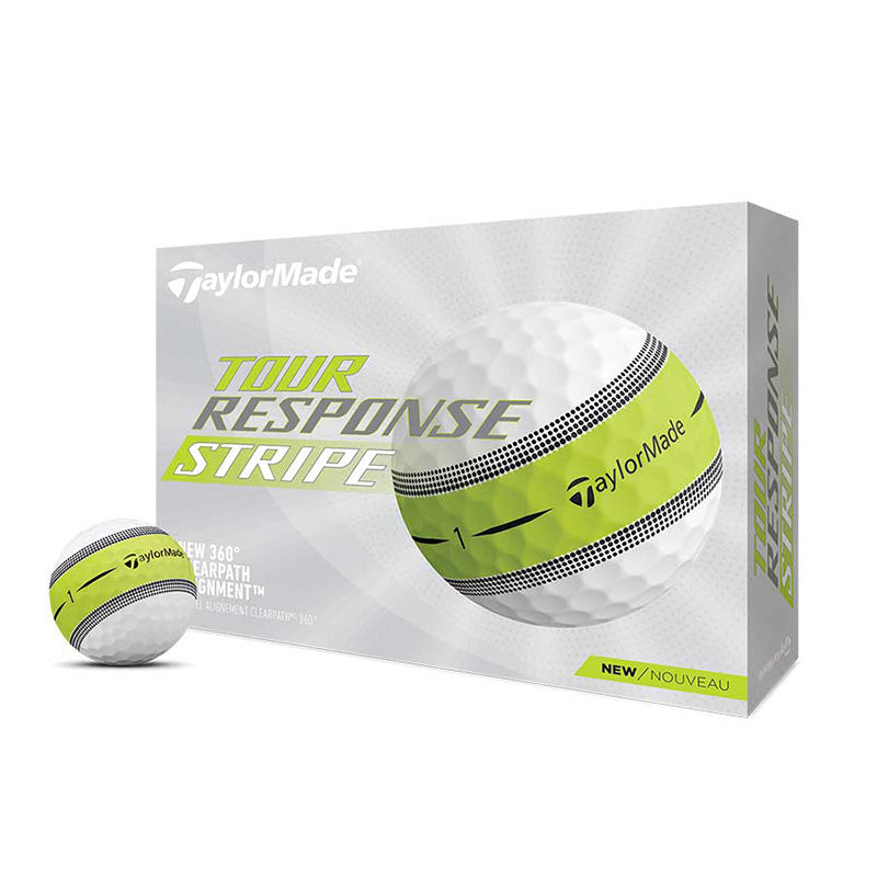 TaylorMade Tour Response Stripe Golf Ball Golf Balls Taylormade   