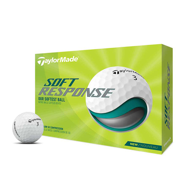 TaylorMade Soft Response Golf Balls Golf Balls Taylormade White  