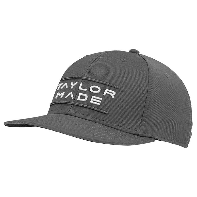 TaylorMade Lifestyle Stretch Flatbill Hat Hat Taylormade Charcoal OSFA 
