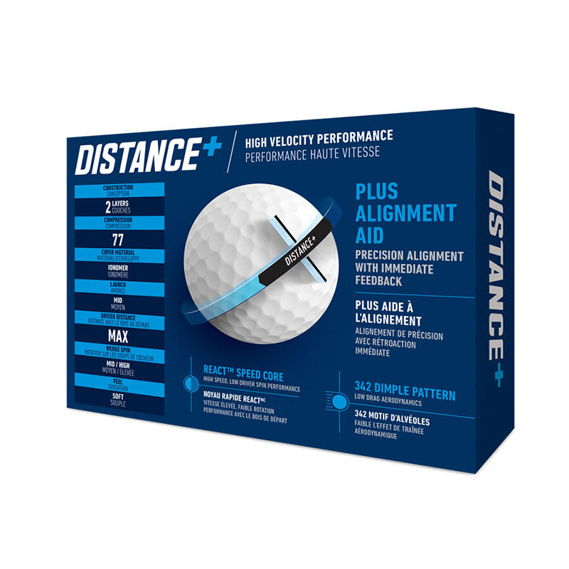 TaylorMade Distance+ Golf Balls Golf Balls Taylormade   