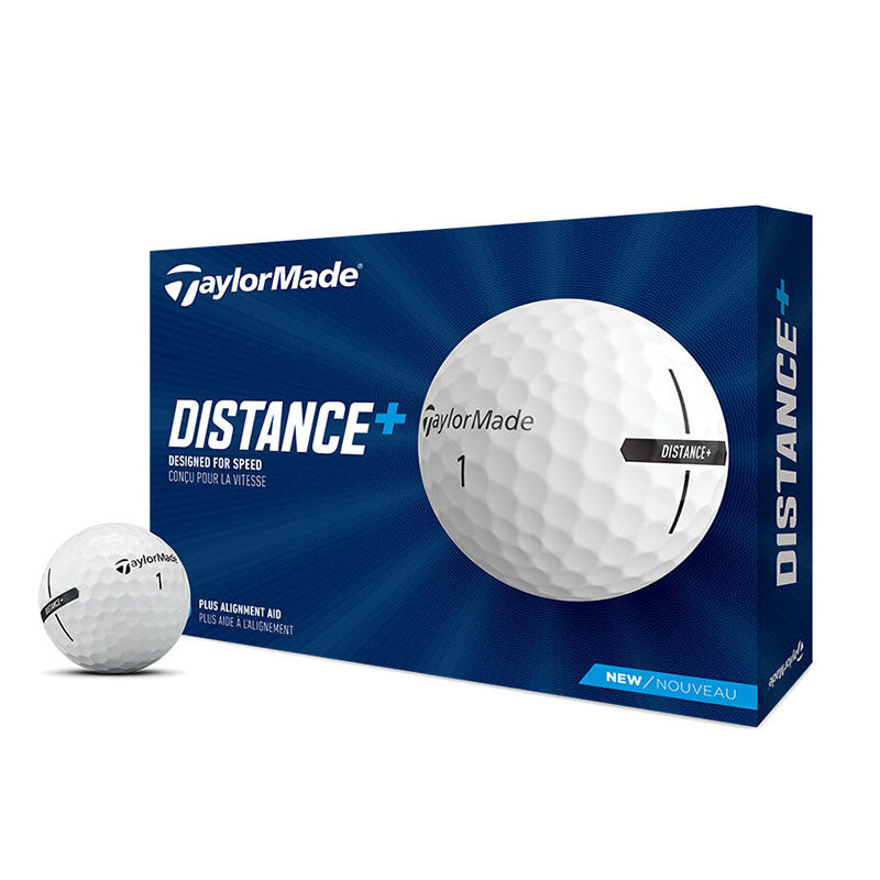 TaylorMade Distance+ Golf Balls Golf Balls Taylormade White  