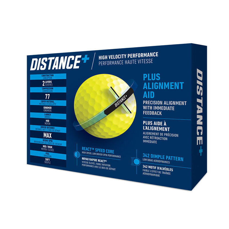 TaylorMade Distance+ Golf Balls Golf Balls Taylormade   