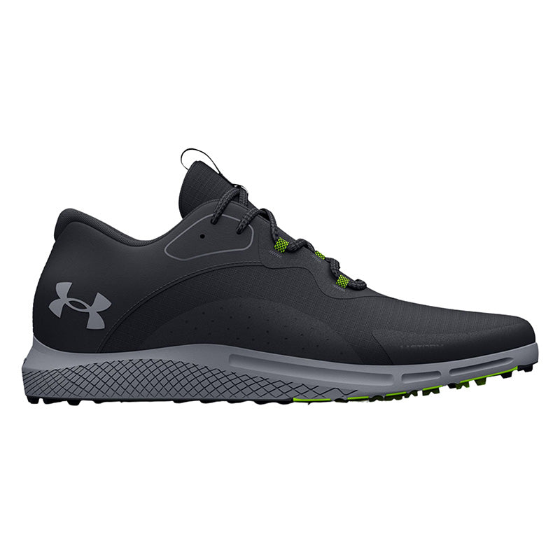 Under Armour Charged Draw 2 Spikeless Golf Shoes Men's Shoes Under Armour Black Medium 8