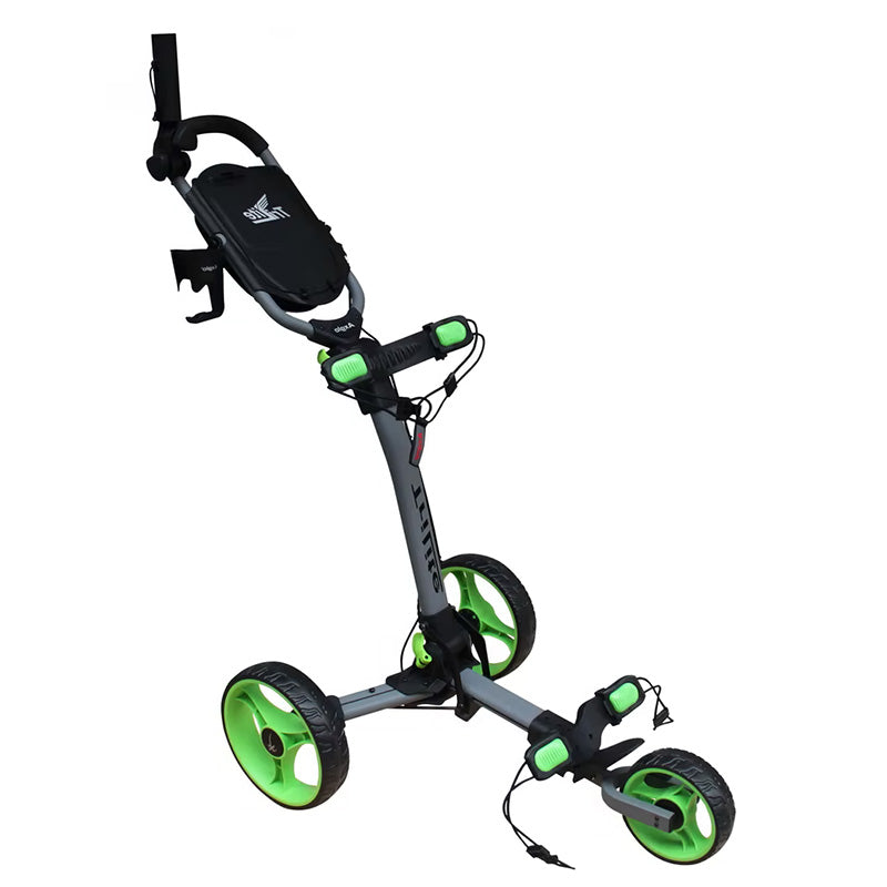 Axglo Trilite Push Cart - Grey Frame Carts Axglo Green