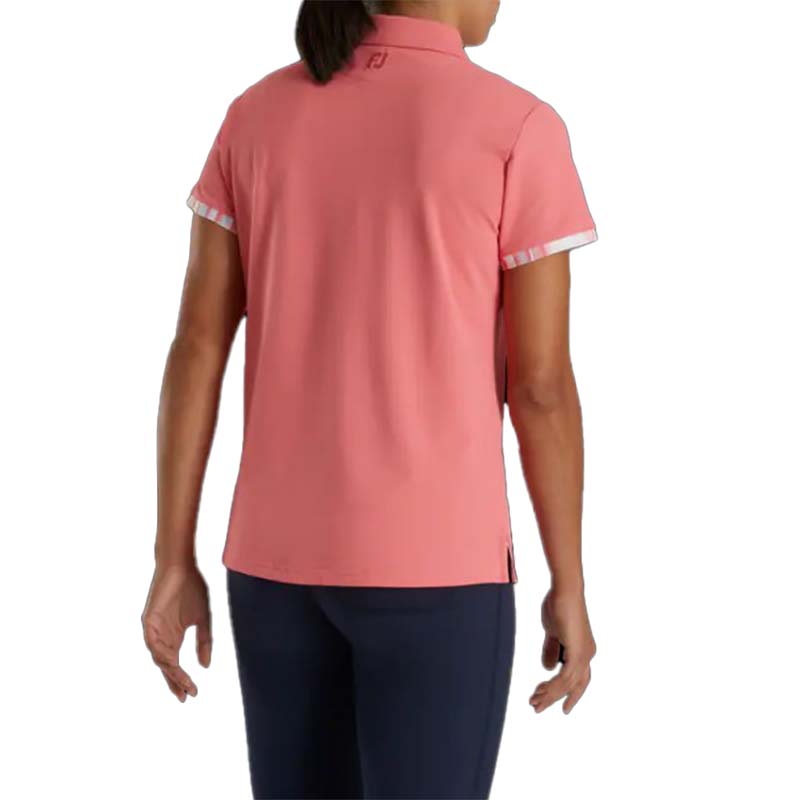 FootJoy Women&#39;s Short Sleeve Watercolor Trim Polo - Previous Season Style Women&#39;s Shirt Footjoy   