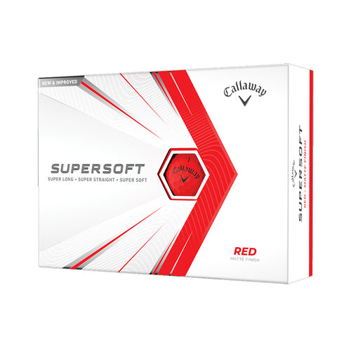 Callaway Supersoft Matte Golf Balls Red