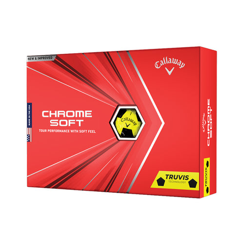 Callaway Chrome Soft Truvis Yelllow Golf Balls - Previous Season