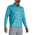FootJoy 2023 Cloud Camo Print Mid-Layer 1/4 Zip Men's Sweater Footjoy Maui Blue MEDIUM