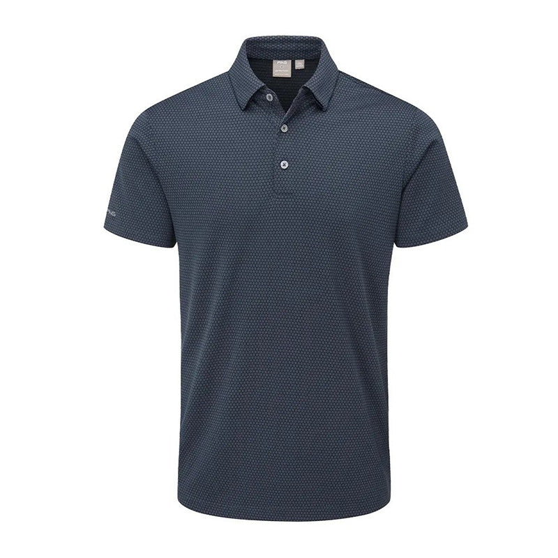 PING Halcyon Polo Men&#39;s Shirt Ping Oxford Blue SMALL 