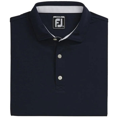 FootJoy Junior Solid Pique Self Collar Polo Kid's Shirt Footjoy Navy SMALL