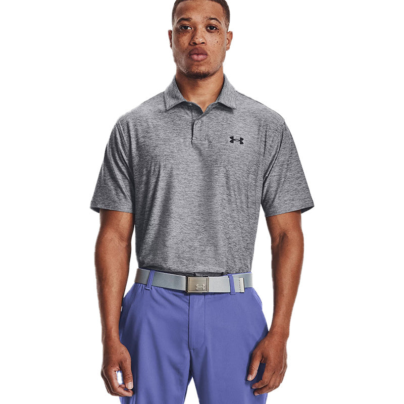 Under Armour T2G Polo Men&#39;s Shirt Under Armour Heathered Grey SMALL 