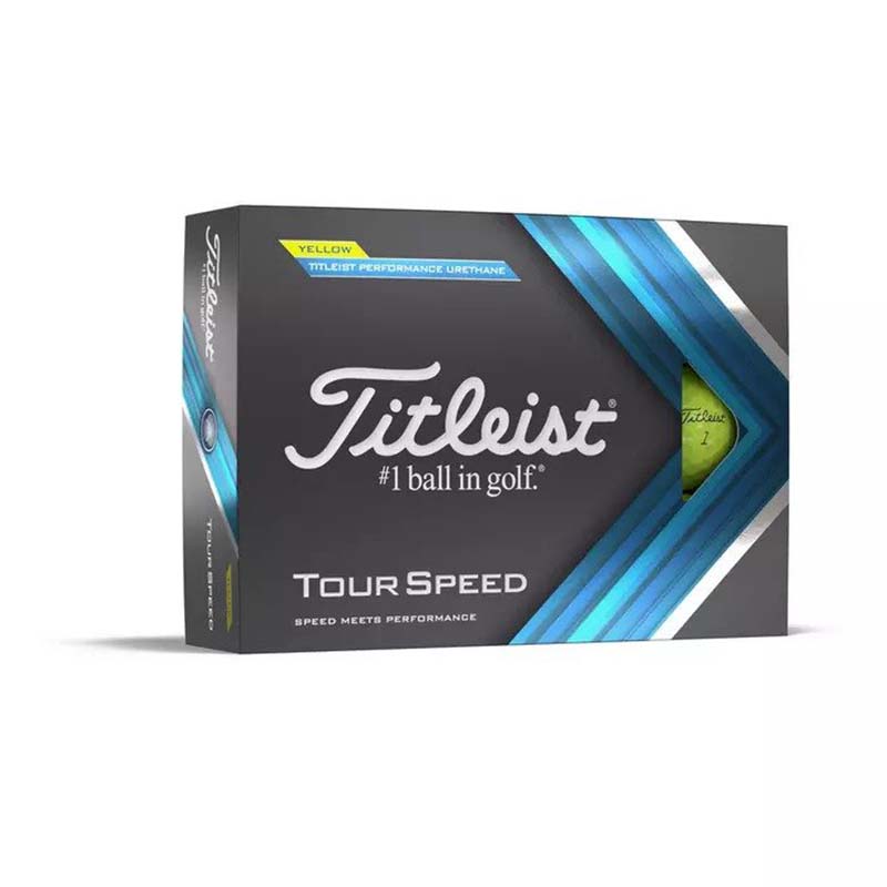 Titleist Tour Speed Golf Balls Golf Balls Titleist Yellow  