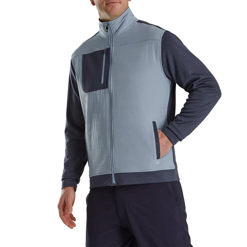 FootJoy 2023 ThermoSeries Hybrid Jacket Men's Jacket Footjoy Charcoal/Grey MEDIUM 