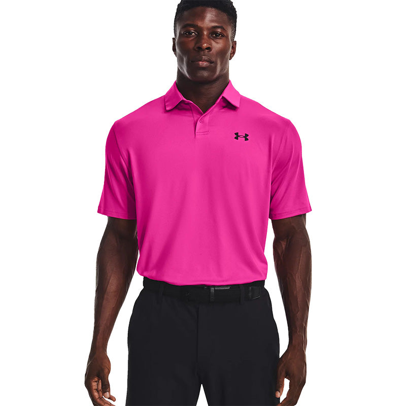 Under Armour T2G Polo Men&#39;s Shirt Under Armour Hot Pink SMALL 