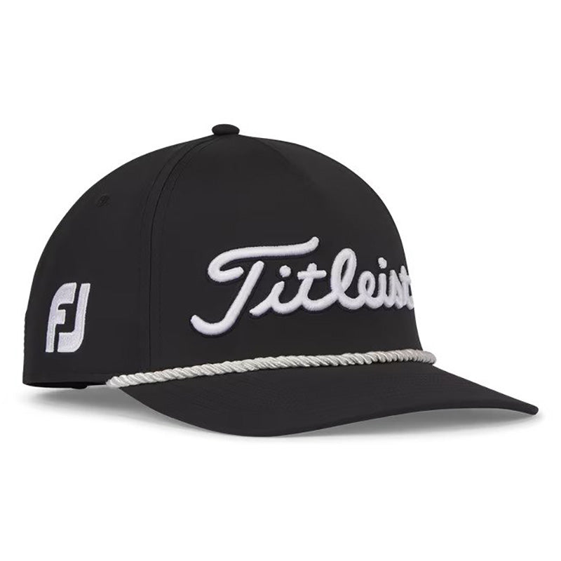 Titleist Tour Rope Hat Hat Titleist Black/White OSFA