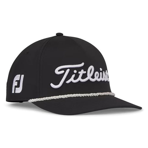 Titleist Tour Rope Hat Hat Titleist Black/White OSFA 