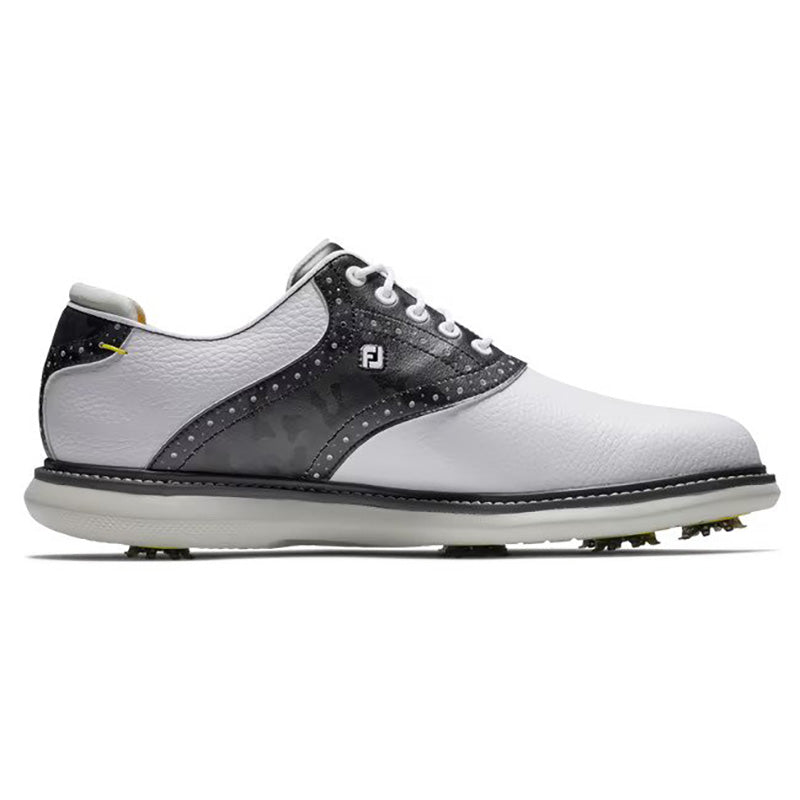 FootJoy 2023 Traditions Saddle Golf Shoe Men&#39;s Shoes Footjoy White/Black Medium 7