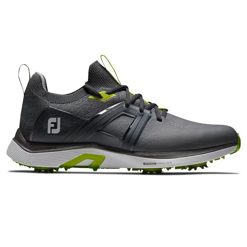 FootJoy 2023 HyperFlex Golf Shoe Men&#39;s Shoes Footjoy Charcoal/Grey/Lime Medium 8