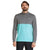 Puma Gamer Colorblock 1/4 Zip Men's Sweater Puma Grey/Teal SMALL
