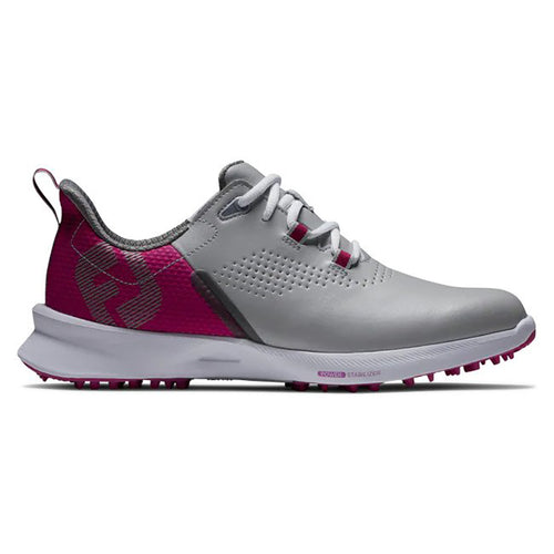 FootJoy Women's Fuel Spikeless Golf Shoe Women's Shoes Footjoy Grey/Hot Pink Medium 6