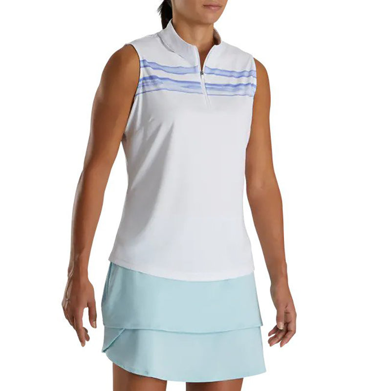 FootJoy Women's Sleeveless Watercolor Block Shirt - Previous Season Style Women's Shirt Footjoy   