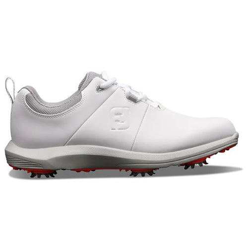 FootJoy Women's eComfort Spiked Golf Shoe Women's Shoes Footjoy White/Grey Medium 6