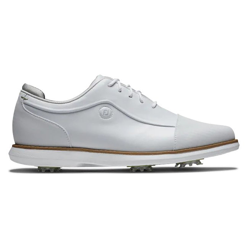 FootJoy Women's Traditions Cap Toe Golf Shoe - Previous Season Style Women's Shoes Footjoy White/White Medium 6