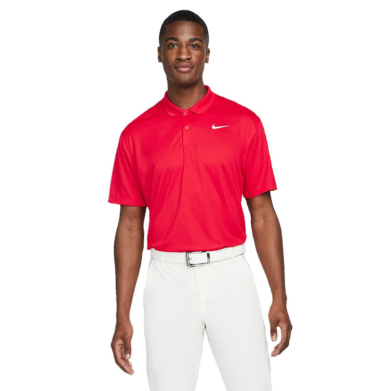 Nike Dri-FIT Victory Solid Polo Men's Shirt Nike Red MEDIUM 