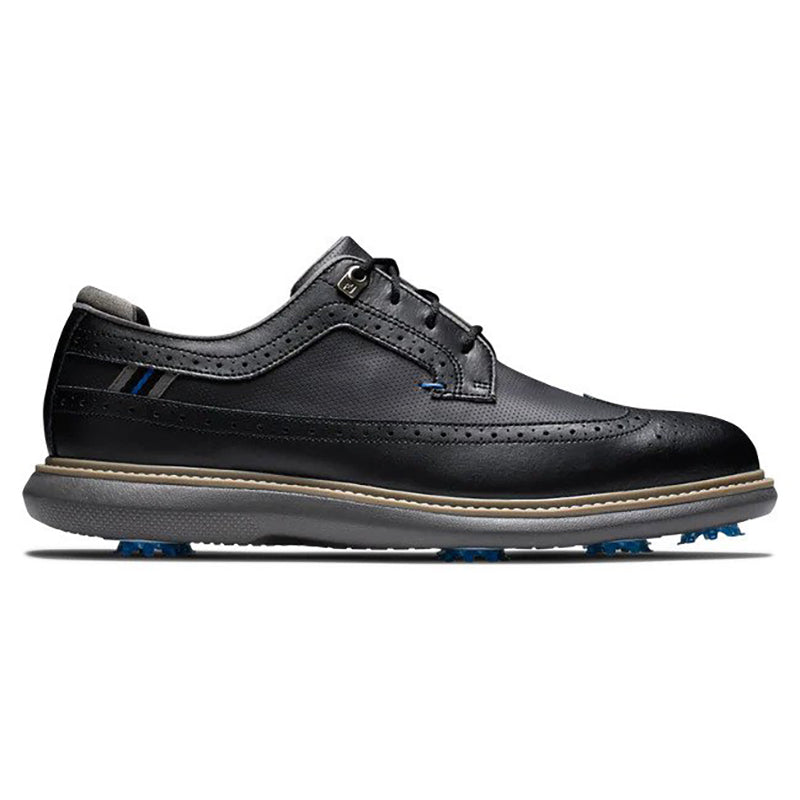 FootJoy Traditions Shield Tip Golf Shoe - Previous Season Style Men&#39;s Shoes Footjoy Black Medium 8.5