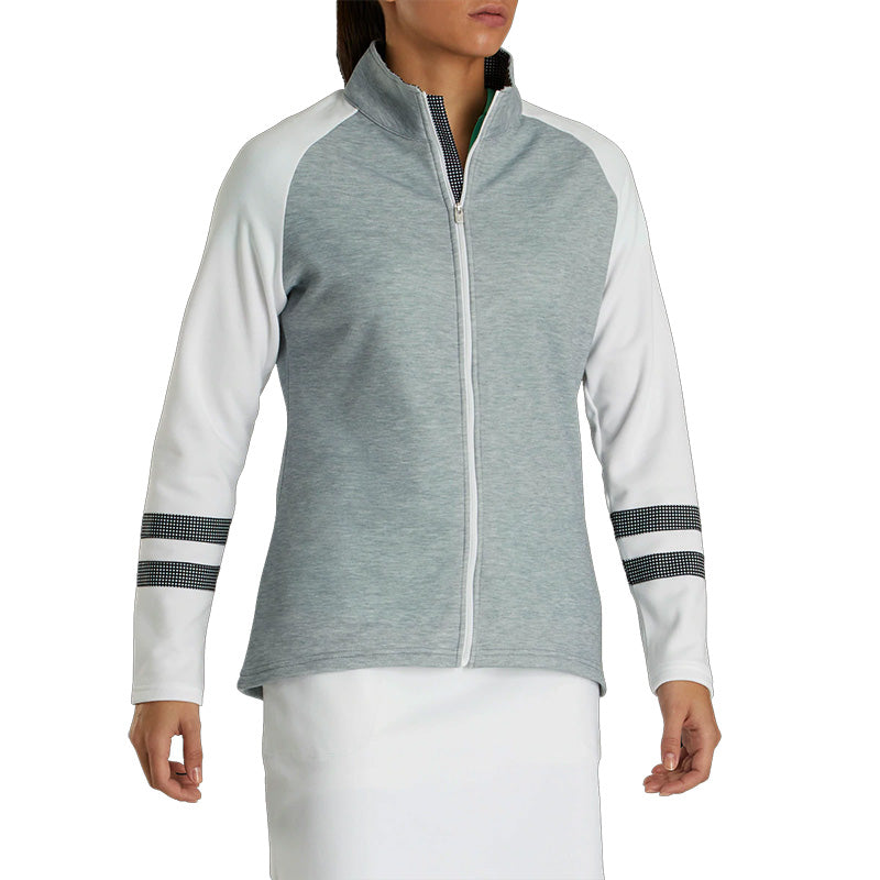 Footjoy Women's Full-Zip Raglan Color Block Mid Layer - Previous Season Style Women's Sweater Footjoy   