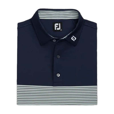FootJoy 2022 Color Block Lisle Polo - Previous Season Style Men's Shirt Footjoy