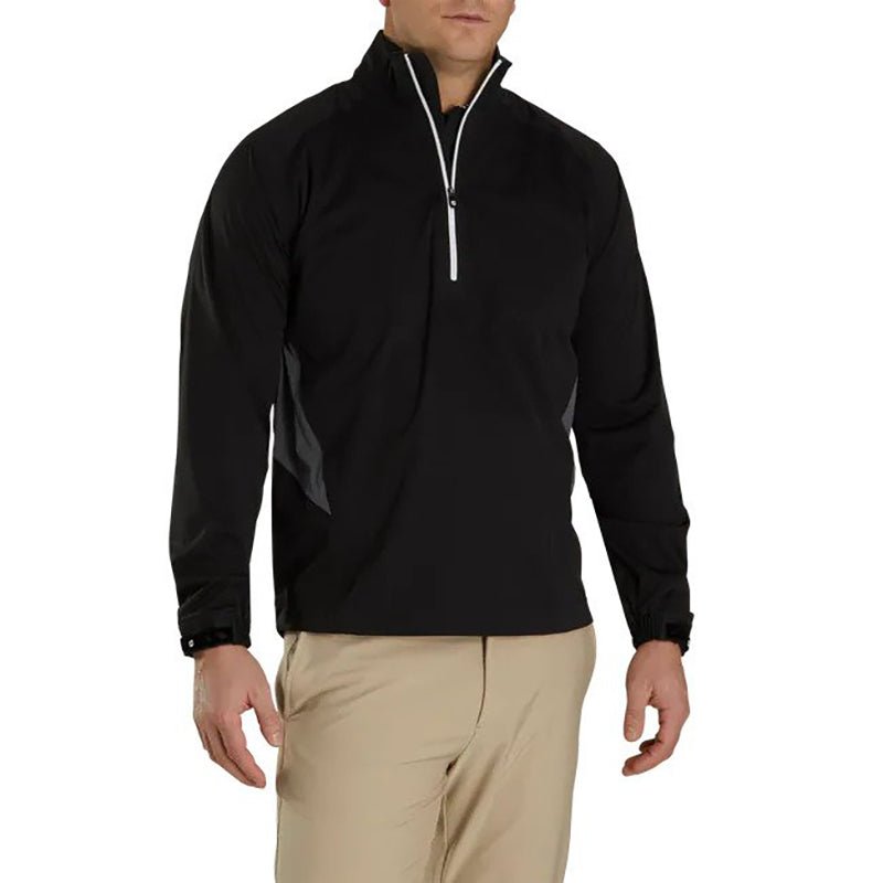 FootJoy Hydroknit Pullover - Previous Season Style Black/Charcoal SMALL