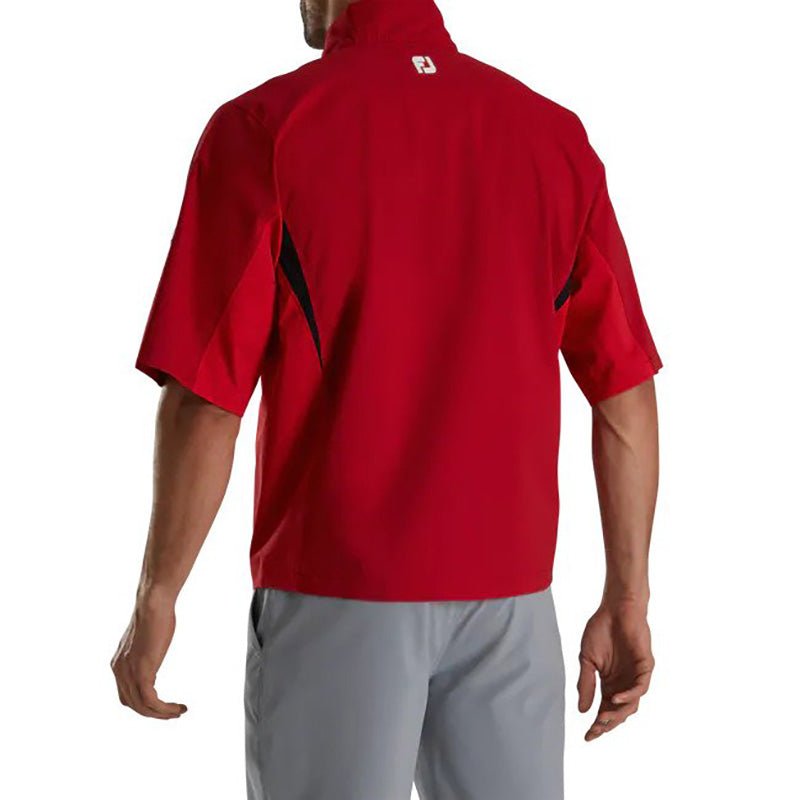 FootJoy Hydrolite Short Sleeve Rain Shirt Red MEDIUM