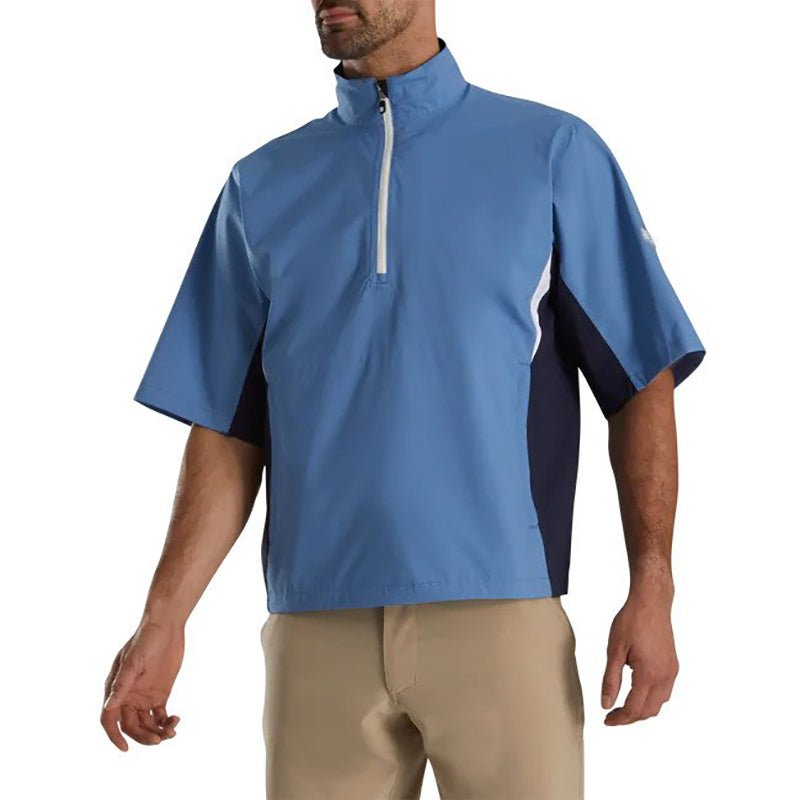 FootJoy Hydrolite Short Sleeve Rain Shirt Indigo/Navy MEDIUM