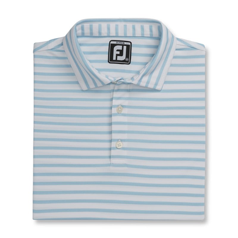 FootJoy Junior Striped Pique Self Collar Polo - Previous Season Style