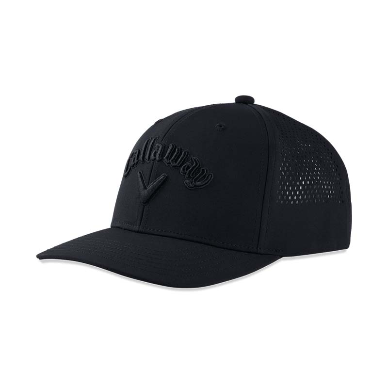 Callaway Riviera Fitted Hat Hat Callaway Black/Black S/M 