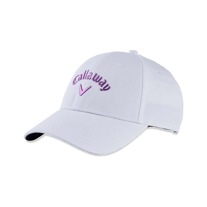 Callaway Women&#39;s Liquid Metal Adjustable Cap Hat Callaway White/Violet Neon  
