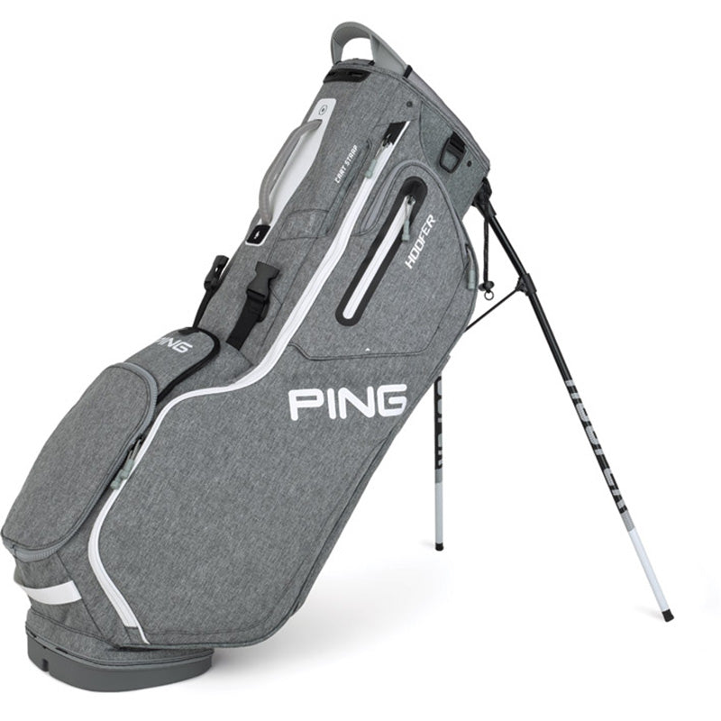 PING Hoofer Carry Bag Stand Bag Ping Heathered Grey/White  