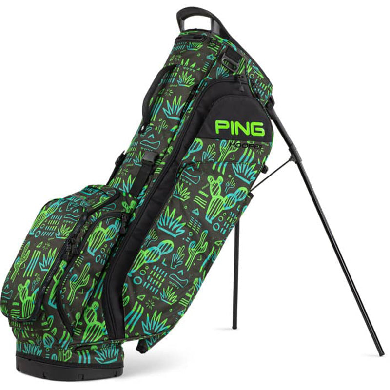 PING 2023 Hoofer Stand Bag Stand Bag Ping Neon Cactus  