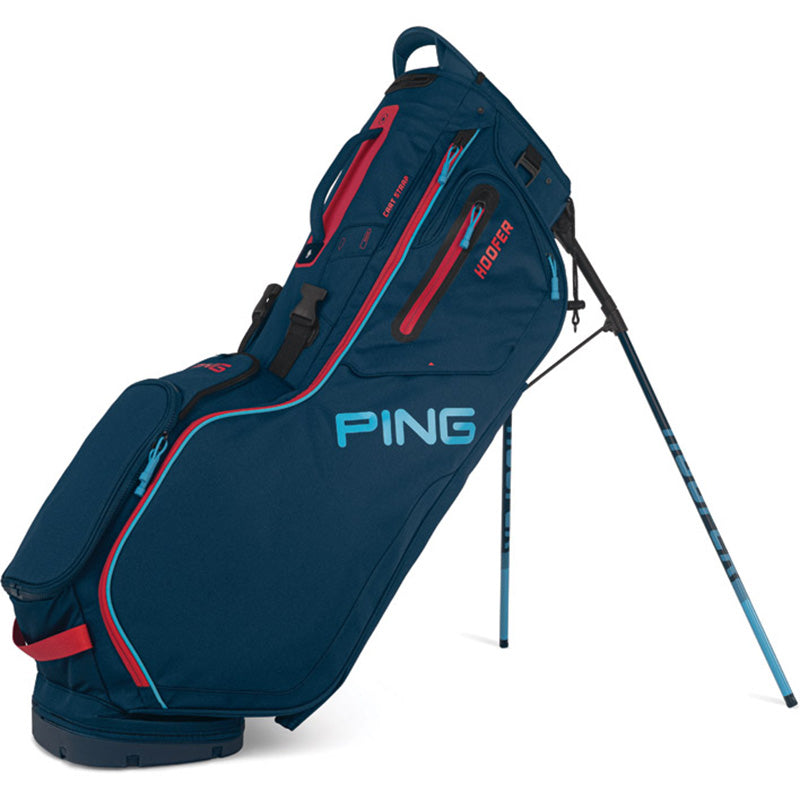 PING Hoofer Carry Bag Stand Bag Ping Navy/BrightBlue/Red  