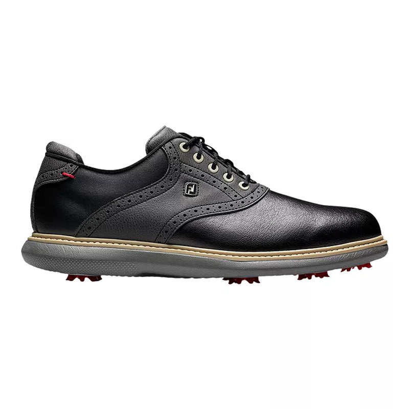 FootJoy 2023 Traditions Saddle Golf Shoe Men&#39;s Shoes Footjoy Black Medium 7