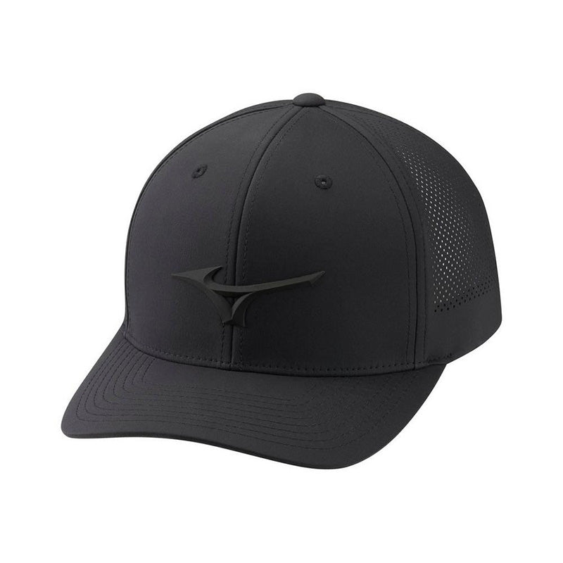 Mizuno Tour Vent Adjustable Hat Hat Mizuno Black  