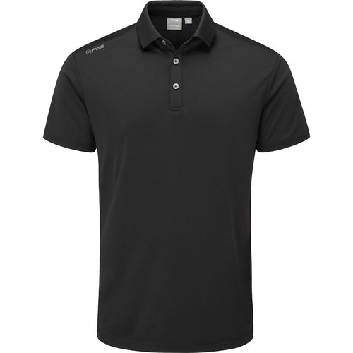 PING Lindum Polo Men's Shirt Ping Black SMALL 