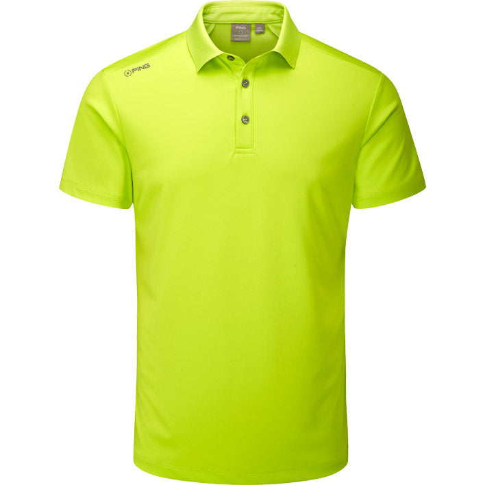 PING Lindum Polo Men&#39;s Shirt Ping Lime SMALL 