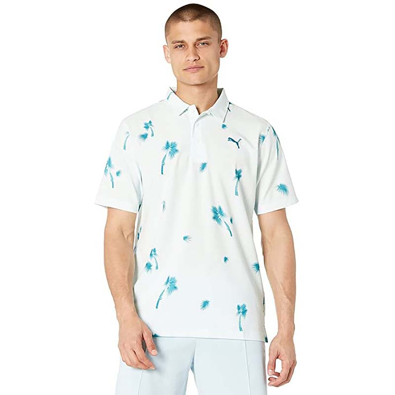 Puma palmetto seersucker polo Clearance