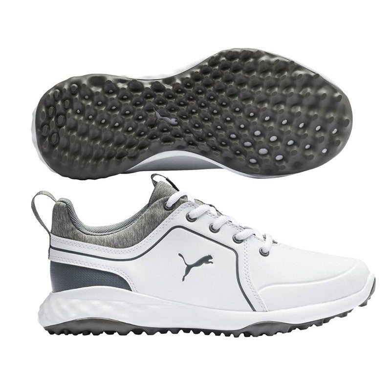 PUMA Grip Fusion 2.0 Spikeless Junior Golf Shoes White