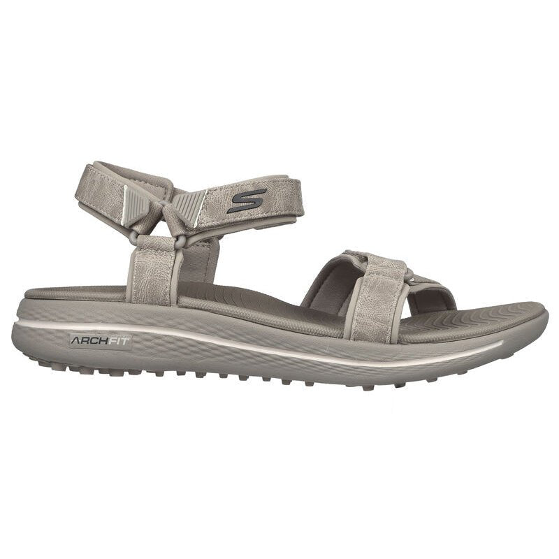 Skechers Women's Go Golf Arch Fit 600 Spikeless Sandal Taupe Medium